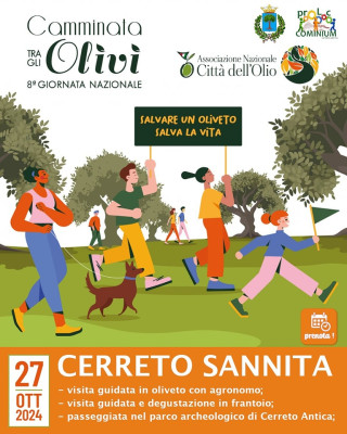 Camminata tra gli olivi